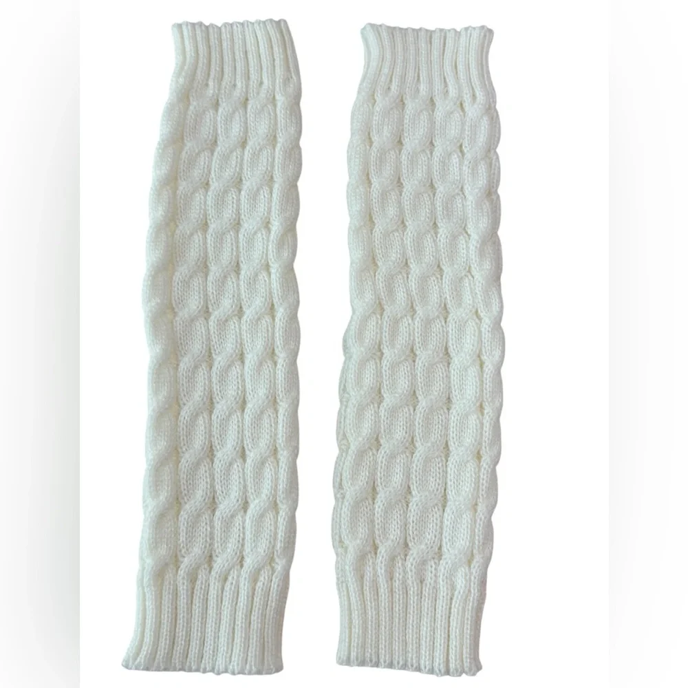 Ivory Cable Knit Leg Warmers | Little & Young Girls | NWOT | Cozy Winter